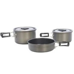 Texsport Scouter Black Ice Hard Anodized Cook Set