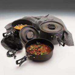 Texsport Scouter Black Ice Hard Anodized Cook Set -Sierra Designs Shop 0 77
