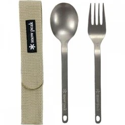 Snow Peak Titanium Fork & Spoon Set -Sierra Designs Shop 1535
