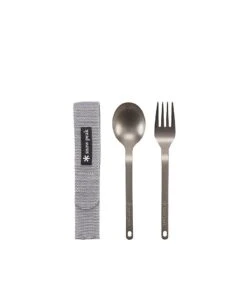 Snow Peak Titanium Fork & Spoon Set -Sierra Designs Shop 1587503177