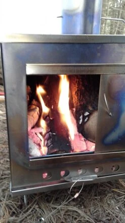 Seek Outside Medium Titanium Wood Stove & Stovepipe -Sierra Designs Shop 20171111 131047