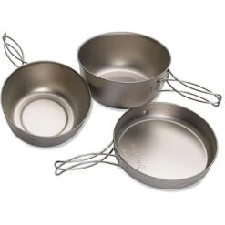 Snow Peak Titanium Cook Set, 3Pcs -Sierra Designs Shop 660003