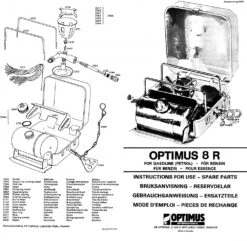 Optimus 8R -Sierra Designs Shop Instructions Front