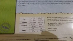 Big Agnes Third Degree Foam Pad -Sierra Designs Shop Label3