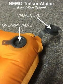 NEMO Tensor Alpine Ultralight -Sierra Designs Shop NEMO one way valve