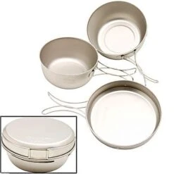 Snow Peak Titanium Cook Set, 3Pcs -Sierra Designs Shop OC 9