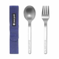 Snow Peak Titanium Fork & Spoon Set -Sierra Designs Shop SPKTFS 1