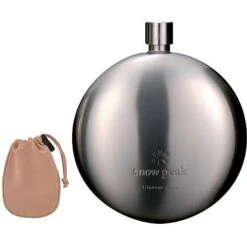 Snow Peak Titanium Curved Flask -Sierra Designs Shop SPKTRF