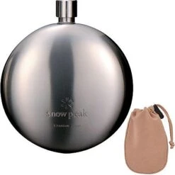 Snow Peak Titanium Curved Flask -Sierra Designs Shop TITAN