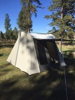 Kodiak Canvas 10x10 Flex-Bow Canvas Tent Deluxe -Sierra Designs Shop Tent 2