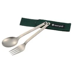 Snow Peak Titanium Fork & Spoon Set -Sierra Designs Shop image 2423