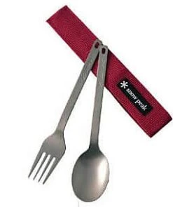 Snow Peak Titanium Fork & Spoon Set -Sierra Designs Shop image 2424