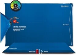 Big Agnes Hinman Pad -Sierra Designs Shop opplanet big agnes hinman doublewide sleeping pad rectangular r value 5 blue 50 x 78 x 4 in phdw421 main