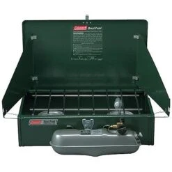 Coleman Dual Fuel 2-Burner Stove -Sierra Designs Shop opplanet coleman outdoor 2 burner dual fuel stnd stove 3000000788