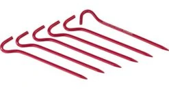 MSR Hook Tent Stakes 17 MSR Hook Tent Stakes -Sierra Designs Shop opplanet msr hook stake red 5812 main