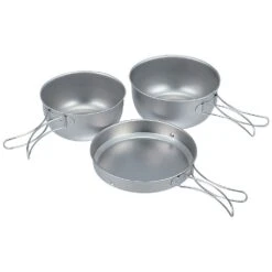 Snow Peak Titanium Cook Set, 3Pcs -Sierra Designs Shop snow peak 3 piece titanium cookset