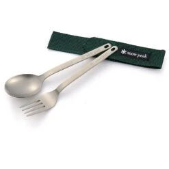 Snow Peak Titanium Fork & Spoon Set -Sierra Designs Shop snow peak titanium fork spoon set