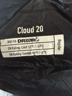 Sierra Designs Cloud 800/20 Degree -Sierra Designs Shop thumbnail IMG 20180621 164358079